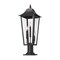 Z-Lite Gannon 3 Light Outdoor Pier Mounted Fixture, 10in. W x 28.75in. H, Black 5008PHBR-533PM-BK - alternate 3